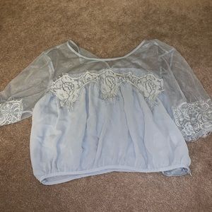 Macy’s lace blouse